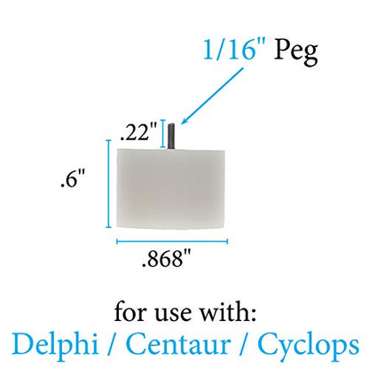 The Beadsmith Wig Jig Delphi Spiral Maker – Wire Elements Nylon with Metal Pin, .6” x .86” (15mm x 22mm) - Used for Making Wire Components & Jewelry Designs - size: Spiral Maker