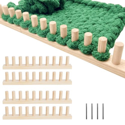 GIFMFTHK Lightweight Solid Wood Chunky Knitting Loom Kit -60" Modular Frame - size: 60 Inches
