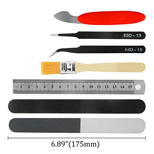 15Pcs Modeler Basic Tools Craft Set for Gundam Model Tools Kit with Plastic Box for Model Assemble Car Hobby Model Building Repairing and Fixing DIY Craft kit