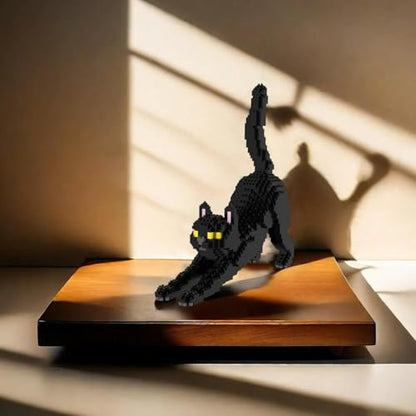 Larcele 999 Pcs Black Cat Pet Micro Building Blocks Toy for Kids 8+ KLJM-05 - style: Black Cat