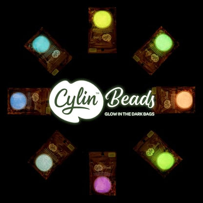 John Bead 25g Cylin Beads Green Glow in Dark AB 11/0 Glass Cylindrical Seed Beads for Jewelry Bracelets Necklaces Earrings Making Embroidery - color: Green Glow in Dark AB