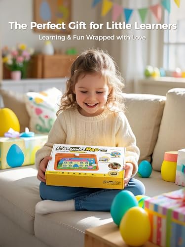 Think Academy Interactive Learning Pad with Flash Cards for Kids Ages 3-5