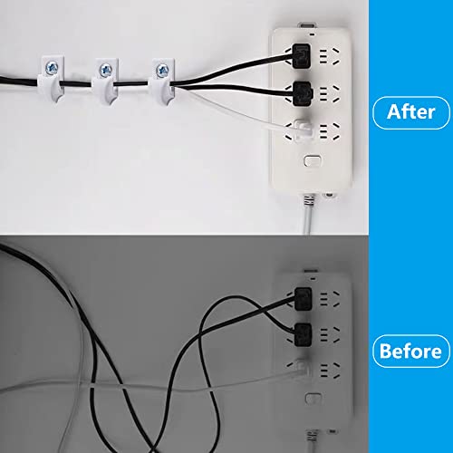25 Pcs White Down Wall Clips, Wire Shelf Brackets Closet Support Brackets - color: 25 PCS