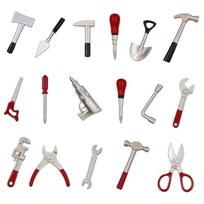 17PCS1:12 Miniature Doll House Tools Metal Home Repair Multi-Tool Model Set