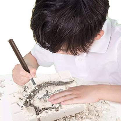 Dig & Discover Dino Stegosaurus Dinosaur Skeleton 3D Fossil Bones Excavation, Science Educational Toy Kit for Kids, Children - color: Stegosaurus