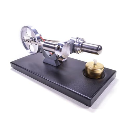 Stirling Engine Model Kit, DIY Assembly Metal Cylinder Stirling Engine Kit Generator Heat Sterling Engines Building Set with 4 LED Lights/Base, Christmas Birthday Gift - style: Type 1