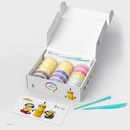 HEY CLAY Fat Brain Toys Minions, Air Dry Clay Kit with Interactive App for Kids & Tweens, Modeling Clay and Crafts Set for Kids Ages 5 to 11 - color: Full Set