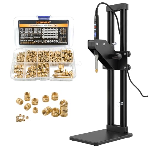 Vertical Heat Set Insert Tool Press for Large Plastic & 3D Print Components - color: Zw12xl+