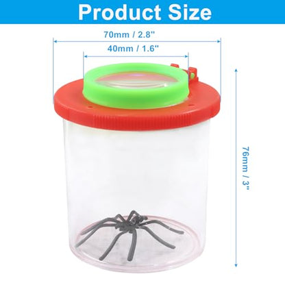Bug Viewer, 4Pcs Magnifying Insect Box Bug Cage Bug Jar