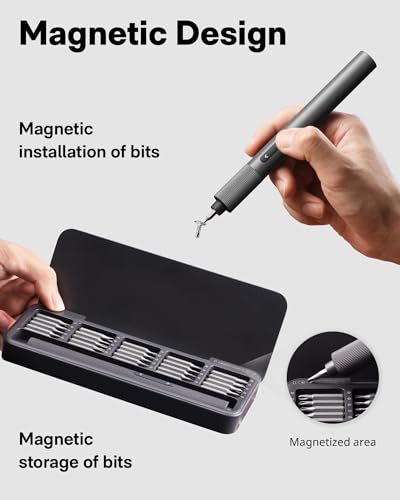 HOTO 25-in-1 Mini Electric Screwdriver, Precision Screwdriver Set