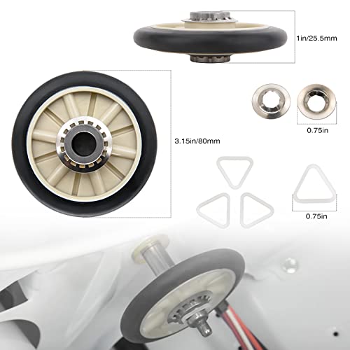 4392065 Dryer Repair Kit Compatible With Whirlpool Maytag Centennial, Amana, Admiral, Crosley Dryer, 349241T Drum Roller Kit, Idler 691366, Dryer Belt 341241 Whirlpool