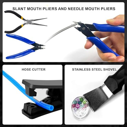 221Pcs 3D Printer Tool Kit, 3D Printer Accessories Bring Tool Box Includes Deburring Tool, Suitable for 3D Printing Disassembly, Cleaning and Precision Machining Toolboxes - size: XL