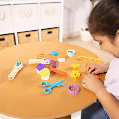 Melissa & Doug Created by Me! Cut, Sculpt, and Roll Modeling Dough Kit with 8 Tools and 4 Colors of Modeling Dough