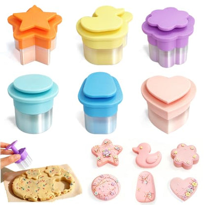 6 PCS Cake Pop Cutter Set, Pastel Cookie & Cakesicle Shaper Molds