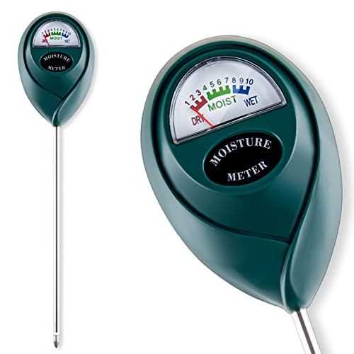 Soil Moisture Meter for House Plants, Plant Water Meter,Plant Moisture Meter for House Plants and Outdoor Plants, No Batteries Required (Green) - size: 7 Inch