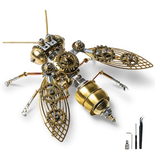 Steampunk Bumblebee 3D Metal Model Build Kit with Tools