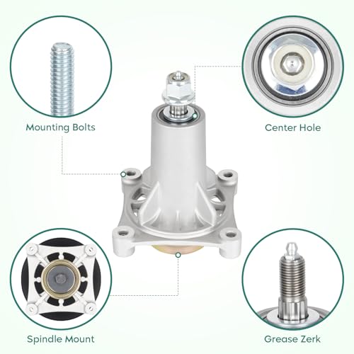 3 Pack Spindle Assembly Fits for Craftsman 187292 192870 YT4000 YS4500 Z254 YTH 2042 YTH 2246 532187292 for AYP Husqvarna 532192870 for 42 and 54 Inch Deck - size: 3 Spindle