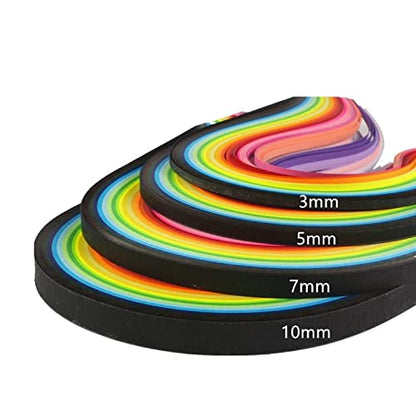 ODETOJOY Quilling Paper Strips 3mm 5mm 10mm 7mm 26 Colors DIY Origami Paper Quilling Art Length 39cm (1040pc 3/5/7/10mm Set) - size: 1040pc 3/5/7/10mm set