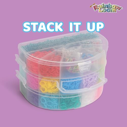 Rainbow Loom Mighty Rainbow Case - 6,000 Rubber Bands & 2 Mighty Looms