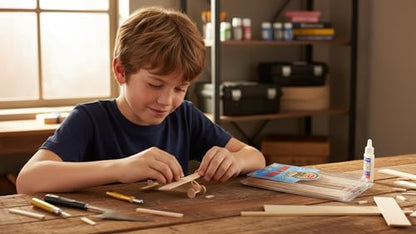 Guillow's Box O' Balsa 1 lb Model Wood Kit - Assorted Sheets & Blocks
