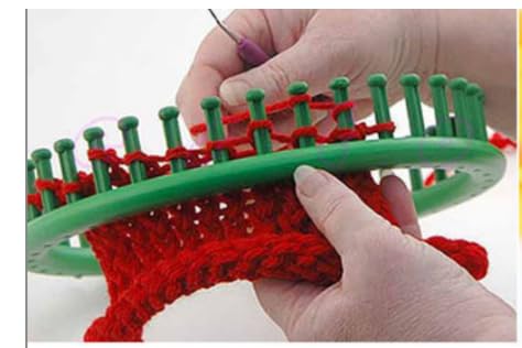 S & E TEACHER'S EDITION Round Knitting Loom Set, Green