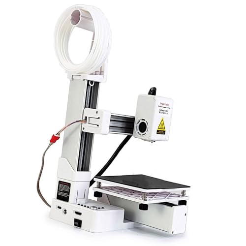 Mini FDM 3D Printer, 100x100x100mm, for Beginners, PLA/TPU - color: White
