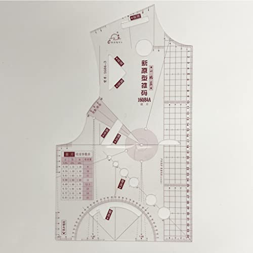 1:5 Small Garment for Doll Toys Clothing Ruler Templates Design Ruler Plastic Pattern Making Measuring Tailor Sewing Too Plastic