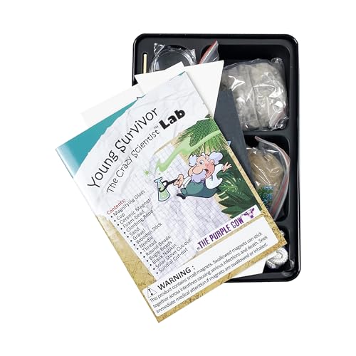 The Famous Crazy Scientist Lab - Young Survivor, Science Kits from The Lab - Survival Skill Box. Kids Science Kits. STEM Educational Games for Kids, Young Survivor Skills, 191 - style: Young Survivor Skills