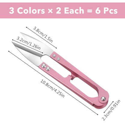 Mabor 6Pcs Snips Scissors for Sewing, High Carbon Steel Sewing Cutters