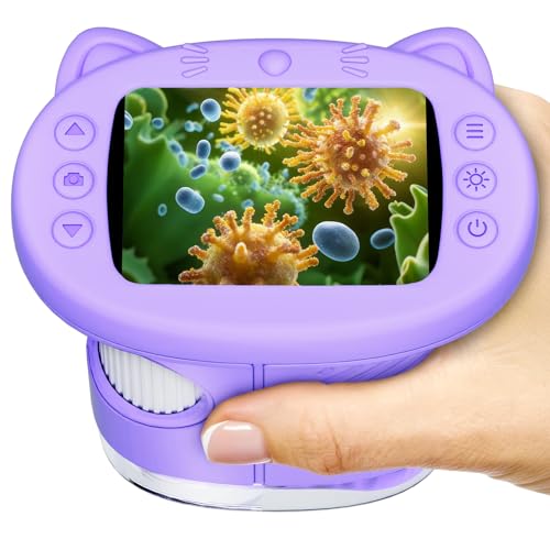 1000X Handheld Digital Microscope for Kids Explorer STEM Toys & Gifts - color: Purple