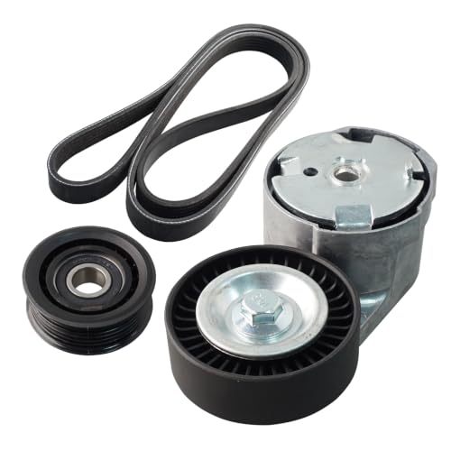 6PK1685 Engine Belt Tensioner Serpentine Belt Drive Idler Pulley Kit - size: 90K-39282B