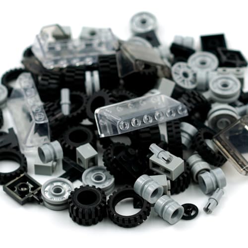 Wheels and Axles Sets Tires Car Parts and Pieces Building Accessories Toy - color: 102pcs