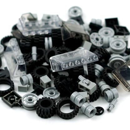 Wheels and Axles Sets Tires Car Parts and Pieces Building Accessories Toy - color: 102pcs