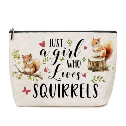 Lovdazzles Squirrel Gifts for Girls Makeup Bag Funny Animal Cosmetic Bag - color: Multicolor 1761