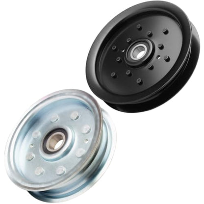 Upgraded Flat Idler Pulley (AM128118 + AM143737 AM136693) Fits John Dee re Zero Turn Lawn Mower - color: AM128118/AM143737 AM136693