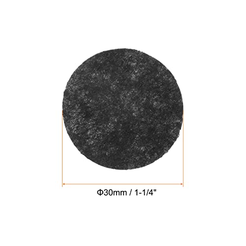 HARFINGTON 300pcs Round Felt Circles, 30mm 1-1/4" Pre Cut Felt Craft Pads Non-Woven Mini Felt Fabric Circles for DIY Sewing Handcraft Cut Projects Craft Finishing, Black - color: Black, size: 30mm