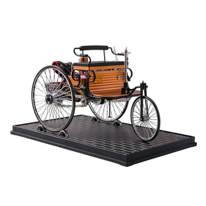 Vintage First Generation Three-Wheel Automobile Model, DIY Assembly Kit