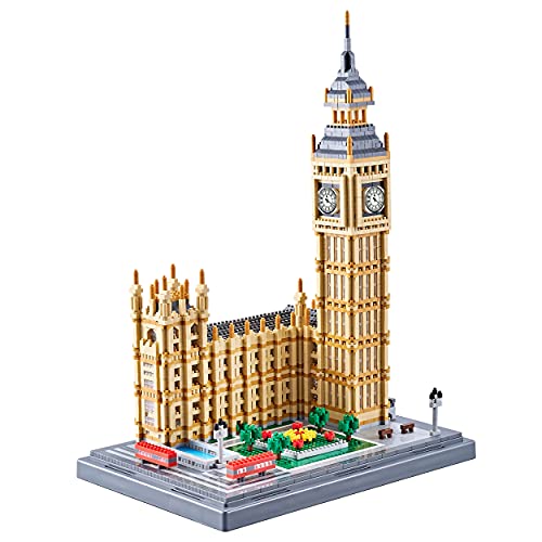 YaJie Big Ben Architecture Model Building Block Sets - World Famous Architectural Model Present for Age of 14+ and Adult(4112PCS) - color: Big Ben