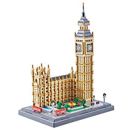 YaJie Big Ben Architecture Model Building Block Sets - World Famous Architectural Model Present for Age of 14+ and Adult(4112PCS) - color: Big Ben