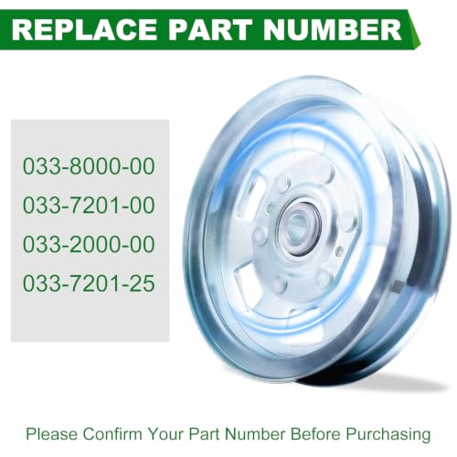 Idler Pulley (033-8000-00 033-7201-00 033-2000-00 033-7201-25) Fits Bad Boy ZT MZ Out Law Series 72" 61" 60" 50" 48" 54" Decks Mower (3 Pack) - color: 033-8000-00 3 pack