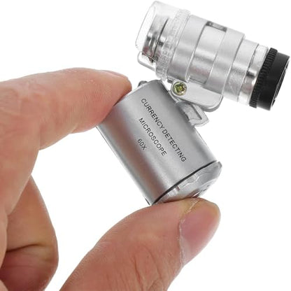 Diamond Tester＋60X Mini LED Magnifying,High Accuracy Jewelry Diamond Tester Tool,Environmental Protection 9V Battery,Professional Diamond Selector for Novice&Expert,Thermal Conductivity Meter - color: Diamond Tester+60X Loupe