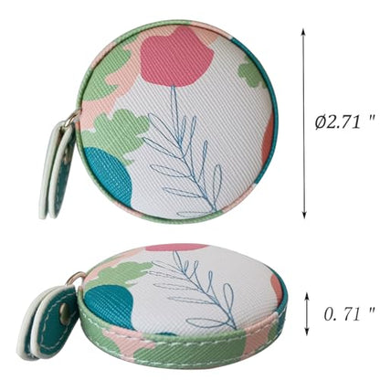 Tape Measure for Body Measuring Fabric Sewing Tailor Ruler Flexible Soft Pocket Small Mini Body Measurement Cloth Measuring Tape 60 Inch Premium Leather Retractable Tape Measure - color: Rose 1 pack