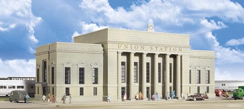 Walthers Cornerstone Series Plastic Kits N Scale Union Station - 16 x 6 x 5-1/2" 40 x 15 x 16.2cm - style: Union Station