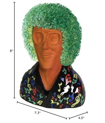 Chia Pet "Weird Al" Yankovic with Seed Pack, Decorative Pottery Planter, Easy to Do and Fun to Grow, Novelty Gift, Perfect for Any Occasion - style: Weird Al