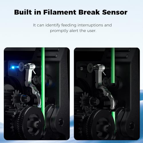 Creality K2 Plus Extruder Kit, Original 3D Printer Extruder Part, K2/ K2 Pro Combo Dual Gears Extrusion Kit with Filament Break Sensor, 6.25:1 Reduction Ratio, Force Up to 80N for Filament Smooth Feed - style: K2 Series Extruder