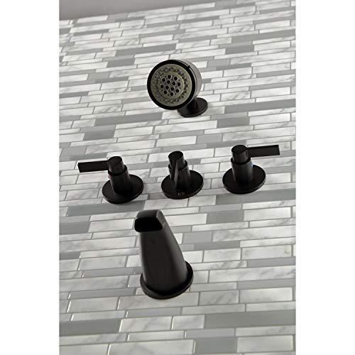 Kingston KBX8133NDL Tub and Shower Faucet, Antique Brass - color: Antique Brass