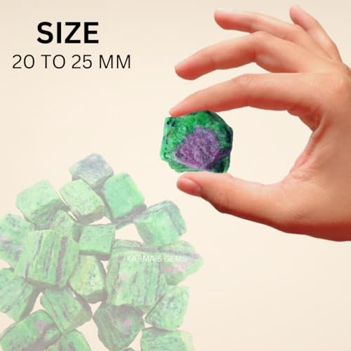 Crystals, Rocks, Jade, Crystals and Healing Stones, Witchcraft Supplies, Healing Crystals, Stones, Healing Stones, Rock Collection, Agate, Raw Stones (Ruby Zoisite, 2 Pcs) - color: Ruby Zoisite