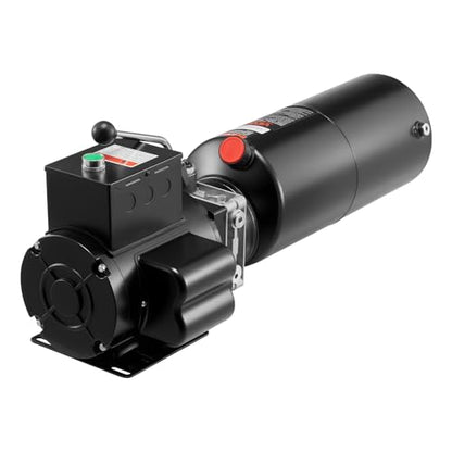 Vevor 110V 10 Quart Hydraulic Power Unit Automotive Hydraulic Pump Dump Trailer Vehicle Mounted Lifter Auto Shop Repair Car Lift Power Unit for Two and Four Post Lift Auto Hoist - size: 10 Quart, style: Single Acting
