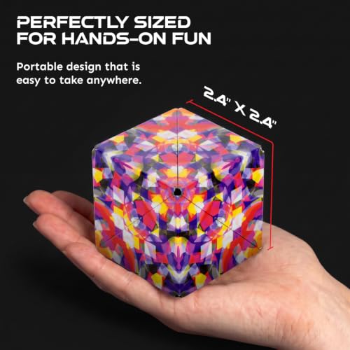 Shashibo DODECA Magnetic Puzzle Cube, Stress Relief Fidget Toy - color: Confetti, size: DODECA