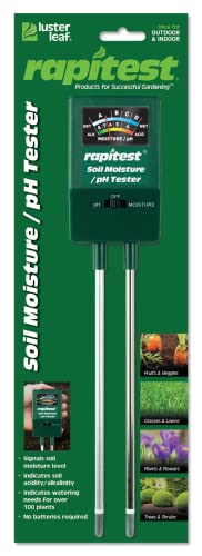 Luster Leaf 1817 Rapitest Soil pH/Moisture Tester, Black - style: pH/Moisture Tester